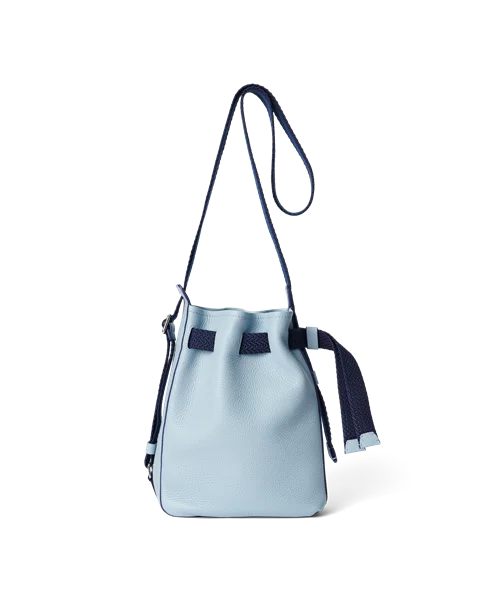 Skórzana torba hobo ECCO® Sail - Niebieski - M