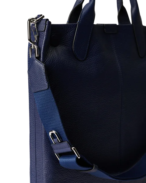 Kožená taška tote ECCO® Tote - Modrá - D1