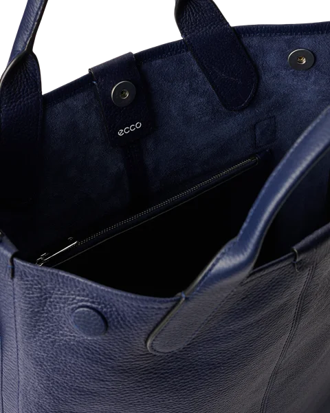 Kožená taška tote ECCO® Tote - Modrá - I
