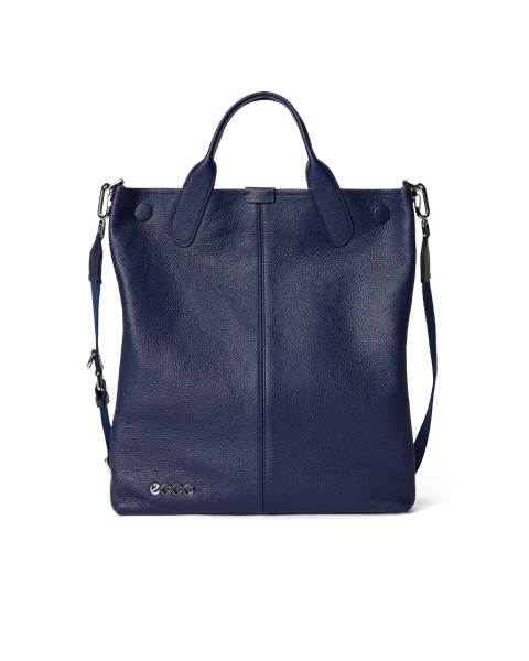 Kožená taška tote ECCO® Tote - Modrá - M