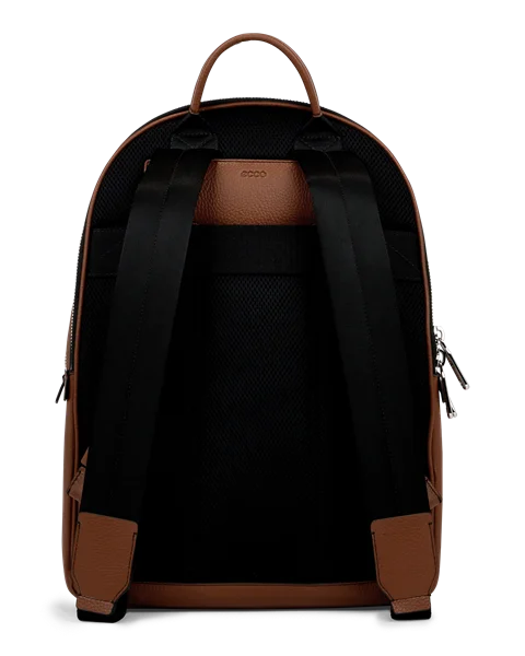 ECCO® Round Pack Leather Backpack - Brown - B