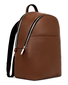 ECCO® Round Pack Rygtaske i læder - Brun - M