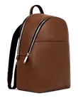ECCO® Round Pack Leather Backpack - Brown - M