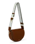 Kožená kabelka v jezdeckém stylu ECCO® - Hnědá  - M