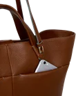 Skórzana torba shopper ECCO® - Brązowy - D1