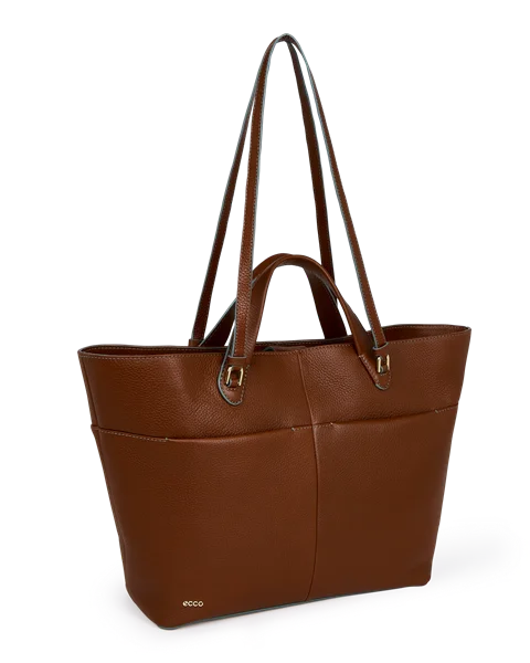 ECCO® Tote bag -laukku nahkaa - Ruskea - M