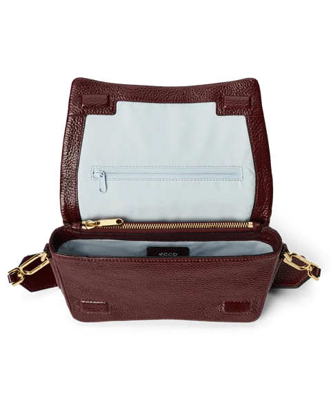 ECCO® Pinch crossbody-laukku nahkaa - Viininpunainen - I