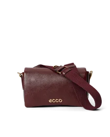 ECCO® Pinch crossbody-laukku nahkaa - Viininpunainen - M