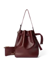 ECCO® Sail hobo taske i læder - Bordeaux - M