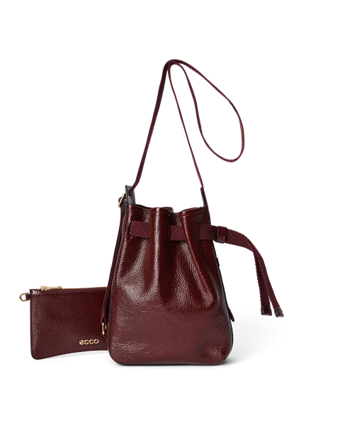 ECCO® Sail hobo taske i læder - Bordeaux - M