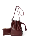 ECCO® Sail kožna torba hobo - Bordo - M