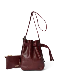 ECCO® Sail kožna torba hobo - Bordo - M