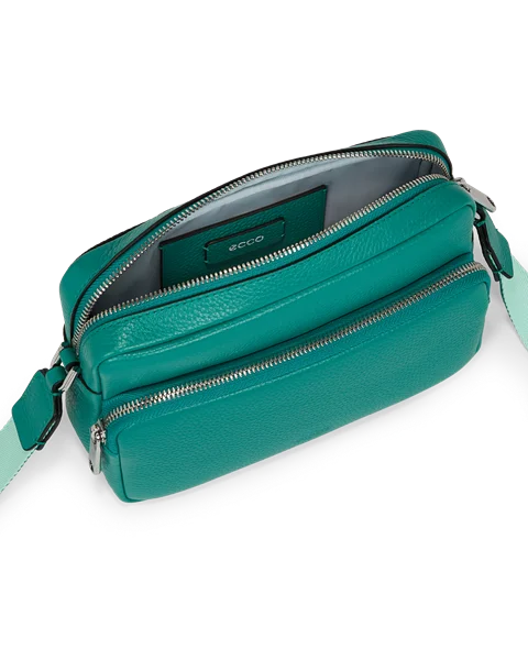 Skórzana torebka listonoszka ECCO® - Zielony - I