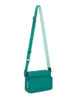Skórzana torebka listonoszka ECCO® - Zielony - M