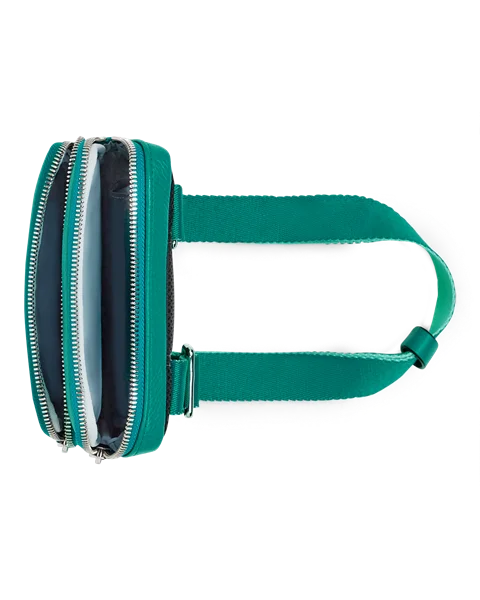Skórzana torebka przez ramię ECCO® Flat Pouch - Zielony - Be