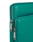 ECCO® Flat Pouch Umhängetasche aus Leder - Grün - D1