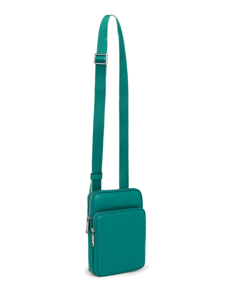 ECCO® Flat Pouch Leather Crossbody Bag - Green - M