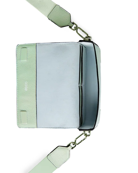 Kožená kabelka cez rameno ECCO® - Zelená - Be