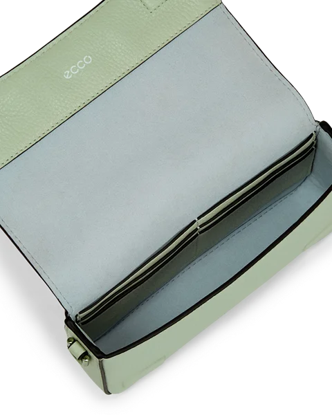 Kožená kabelka cez rameno ECCO® - Zelená - I
