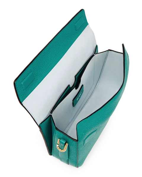 Usnjena torba za čez telo Pinch ECCO® - Zelena - I