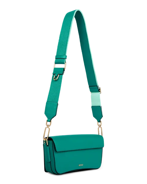 ECCO® Leather Pinch Crossbody Bag - Green - M