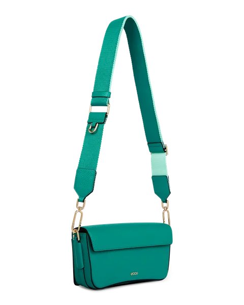 ECCO Pinch Bag - Kožená crossbody kabelka - Zelená