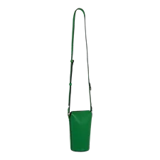 ECCO® Pot Textureblock skuldertaske i læder - Grøn - Main