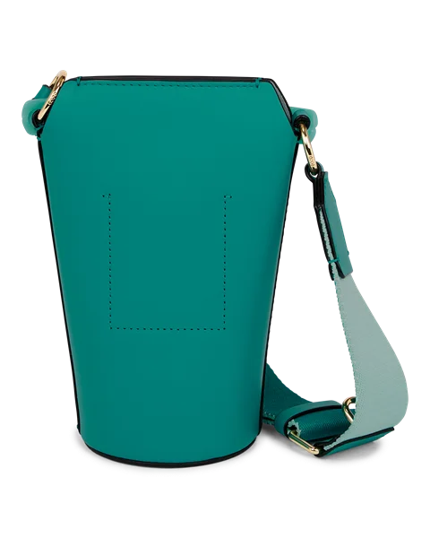 Skórzana torebka przez ramię ECCO® Pot - Zielony - B