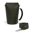 ECCO® Pot skuldertaske i læder - Grøn - Front