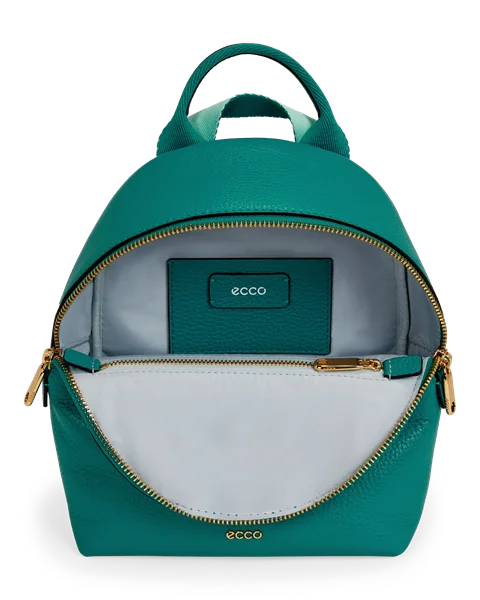 ECCO® Round Pack Sac à dos en cuir - Vert - Be