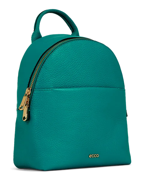 Kožený ruksak ECCO® Round Pack - Zelená - M
