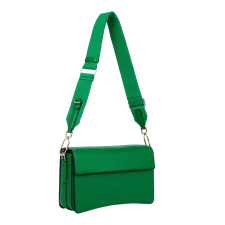 ECCO® Textureblock Leather Pinch Crossbody Bag - Green - Main