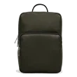 Hranatý kožený batoh ECCO® Textureblock - Zelená - Front