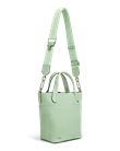 Kožená taška tote ECCO® - Zelená - M