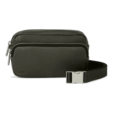 ECCO® Leather Waist Bag - Green - Front