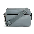 Skórzana torebka przez ramię ECCO® - Szary - Front