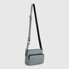 ECCO® Leather Crossbody Bag - Grey - Main