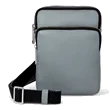 Skórzana torebka przez ramię ECCO® Flat Pouch - Szary - Front