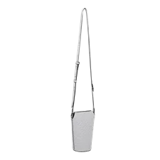 ECCO® Pot Wave Leather Crossbody Bag - Grey - Main