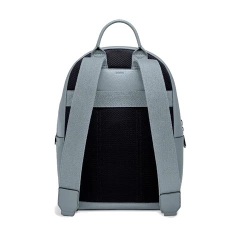 ECCO® Kleiner Rucksack aus Leder - Grau - Back