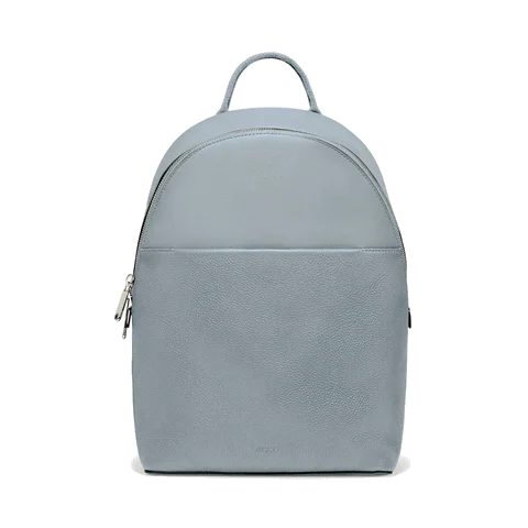 ECCO® Leather Small Backpack - Grey - Front