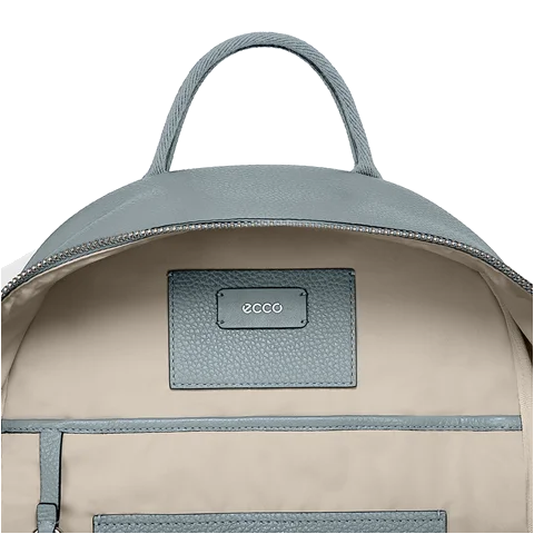 ECCO® Leather Small Backpack - Grey - Inside