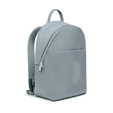 Mały skórzany plecak ECCO® Round Pack - Szary - Main