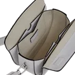 ECCO® Wave bőr saddle táska - Szürke - Inside