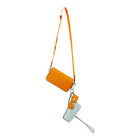 ECCO® E Stack Monogra telefontaske i læder - Orange - Lifestyle