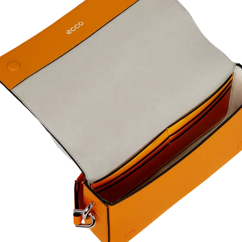 ECCO® E Stack Monogra telefontaske i læder - Orange - Inside