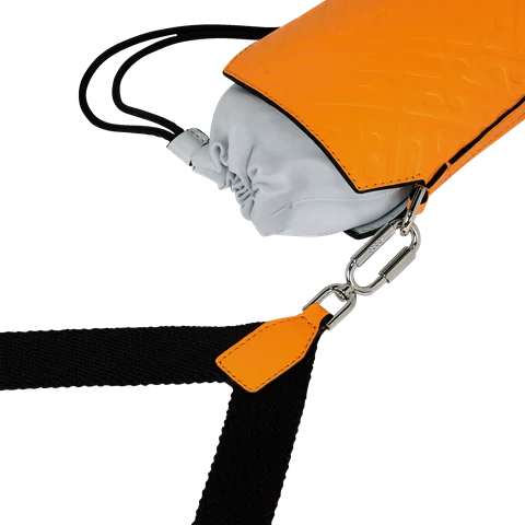 Skórzana torebka przez ramię ECCO® E Pot Sling Monogram - Pomarańczowy - Lifestyle 2