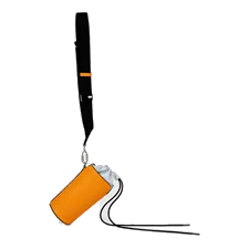 ECCO® E Pot Sling Monogram skuldertaske i læder - Orange - Main