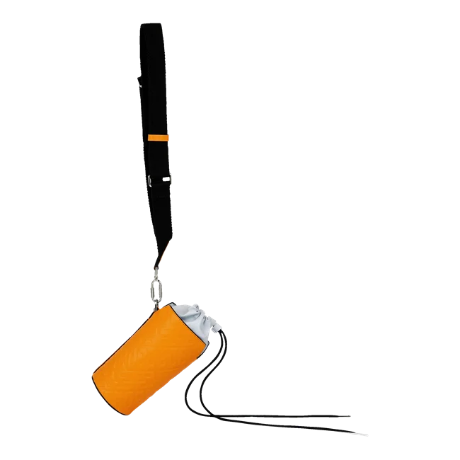 ECCO® E Pot Sling Monogram Leather Crossbody Bag - Orange - Main