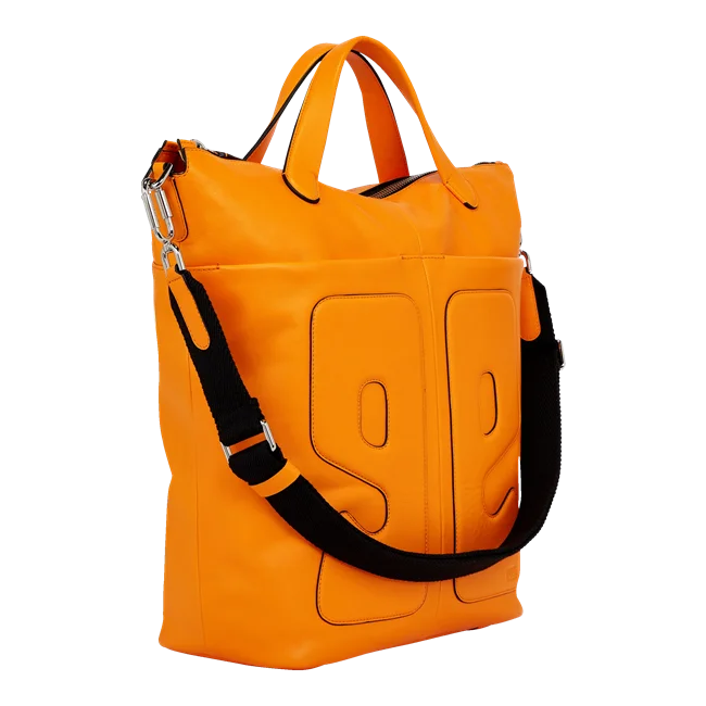 Kožená taška tote ECCO® E - Oranžová  - Main